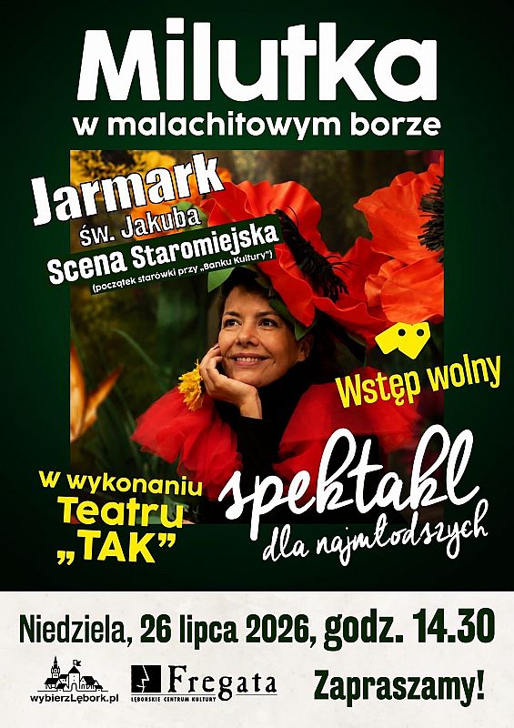 Grafika 1: „Milutka w malachitowym borze” – spektakl dla najmłodszych