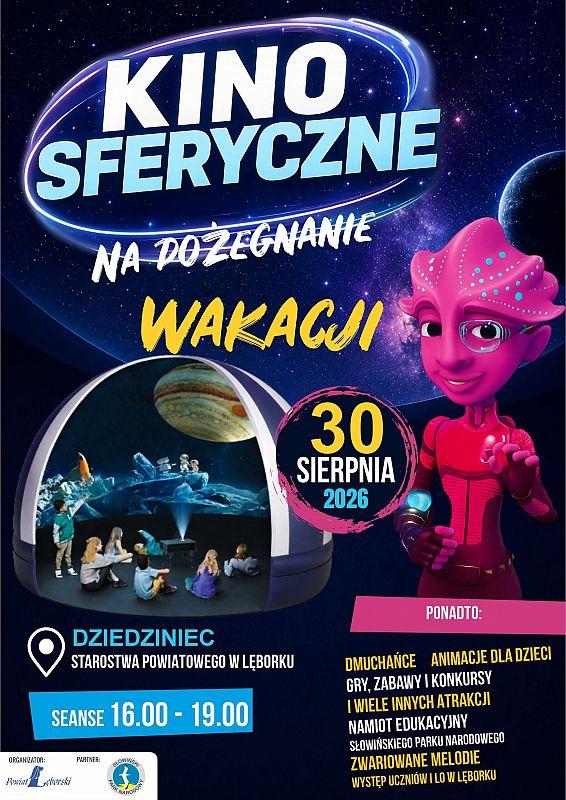 Grafika 1: Kino sferyczne na pożegnanie wakacji