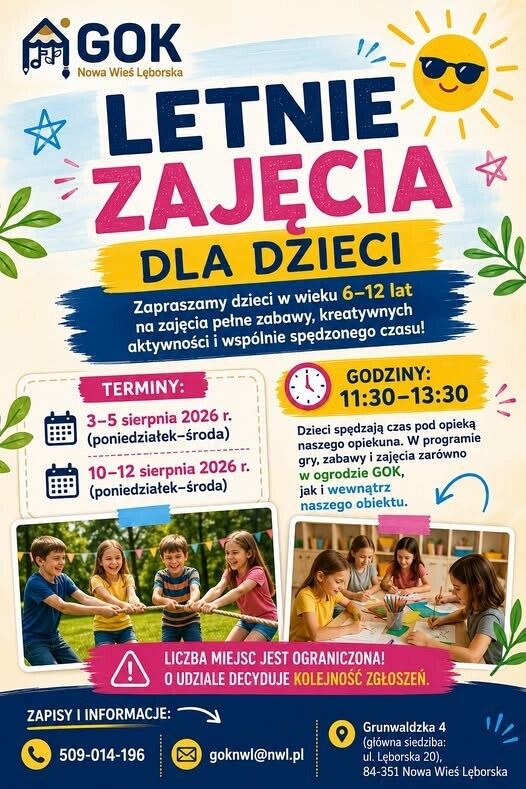 Grafika 1: Letnie zajęcia dla dzieci