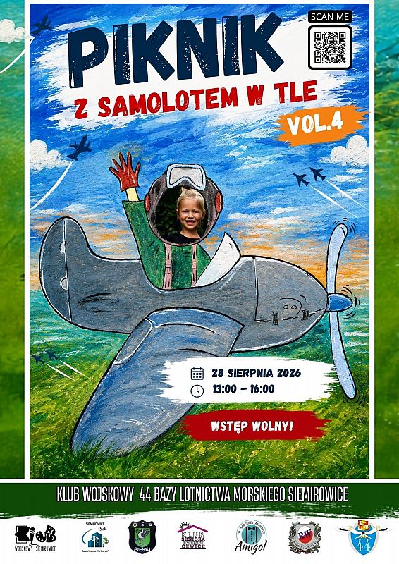 Grafika 1: Piknik z samolotem w tle w Siemierowicach