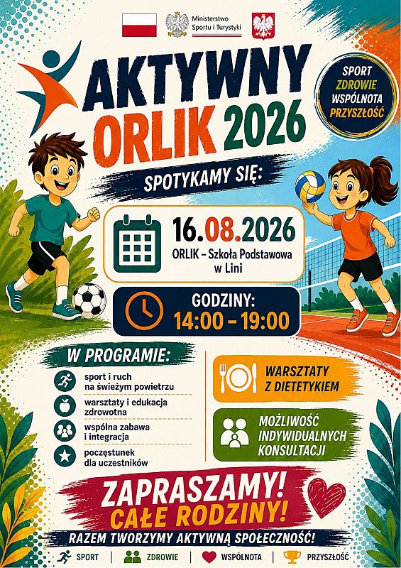 Grafika 1: Aktywny orlik w Lini