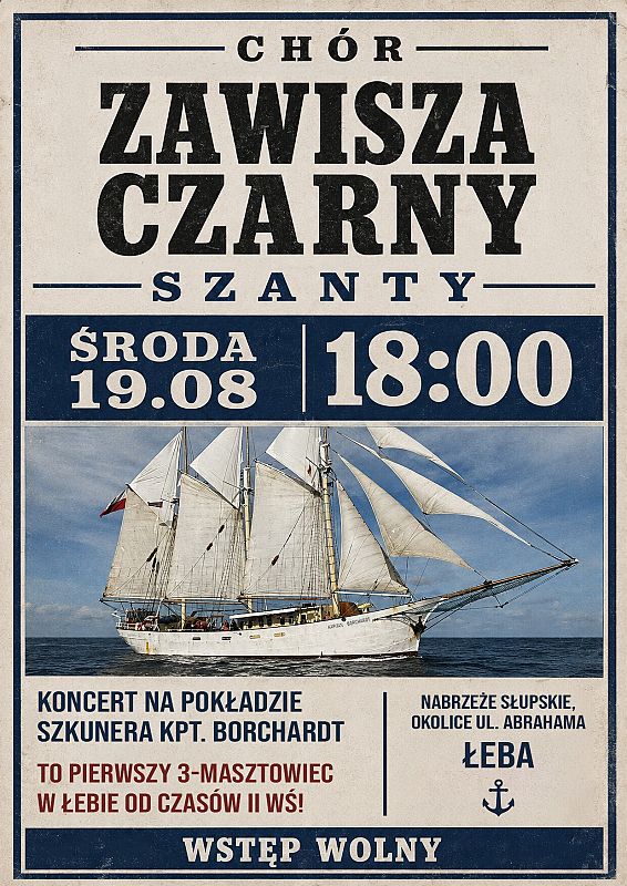 Grafika 1: Koncert Męskiego Chóru Szantowego Zawisza Czarny