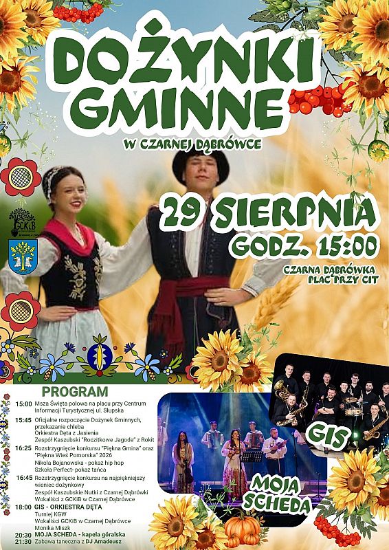 Grafika 1: Dożynki Gminne 2026 w Czarnej Dąbrówce