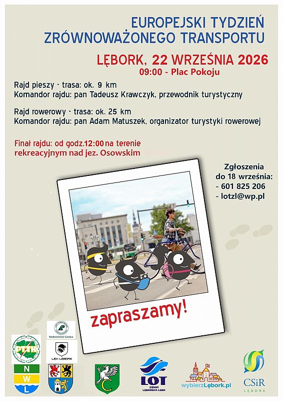 Grafika 1: Rajd pieszy i rowerowy w ramach ETZT