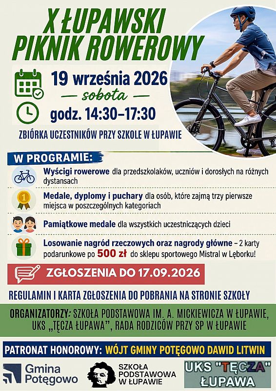 Grafika 1: X Łupawski Piknik Rowerowy