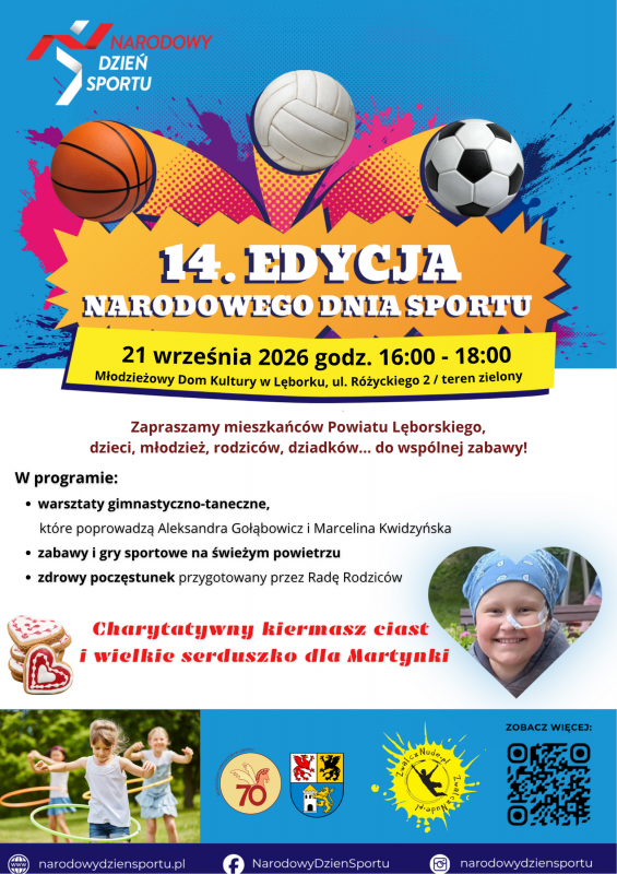 Grafika 1: Narodowy Dzień Sportu w Młodzieżowym Domu Kultury