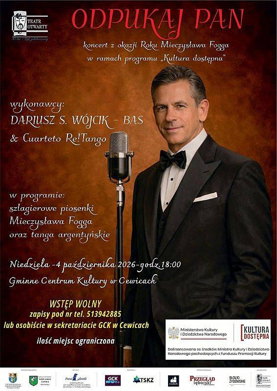 Grafika 1: "ODPUKAJ PAN" – koncert z okazji Roku Mieczysława Fogga