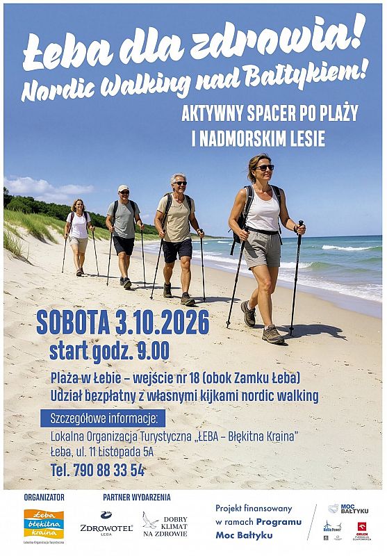 Grafika 1: Łeba dla zdrowia – Nordic Walking nad Bałtykiem
