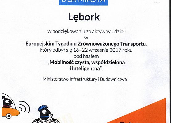 Grafika 3: Wyróżnienie za Dzień Bez Samochodu