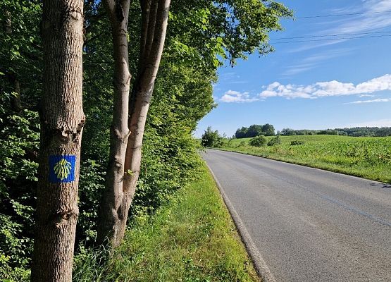 Grafika 1: Uzupełnienie oznakowania szlaku św. Jakuba w powiecie lęborskim