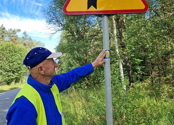Grafika 2: Uzupełnienie oznakowania szlaku św. Jakuba w powiecie lęborskim