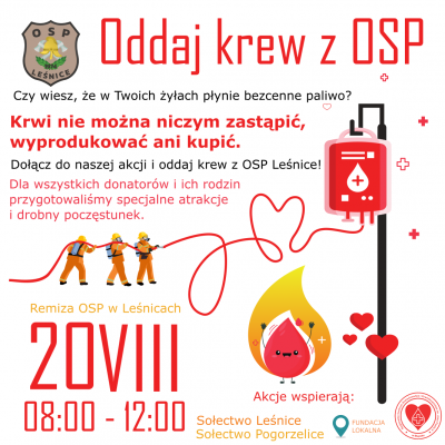 Oddaj krew z OSP grafika
