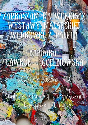 Wernisaż wystawy malarskiej "Wędrówki z paletą" grafika