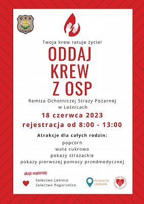 Oddaj krew z OSP grafika