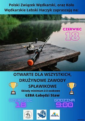 Otwarte dla wszystkich drużynowe zawody spławikowe grafika