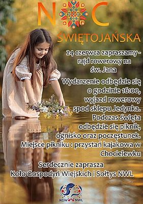 Rajd rowerowy na św. Jana grafika