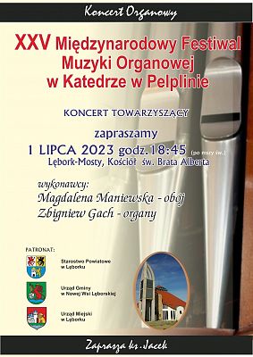XXV Międzynarodowy Festiwal Muzki Organowej w Pelplinie grafika