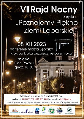 VII Nocny Rajd po Lęborku grafika