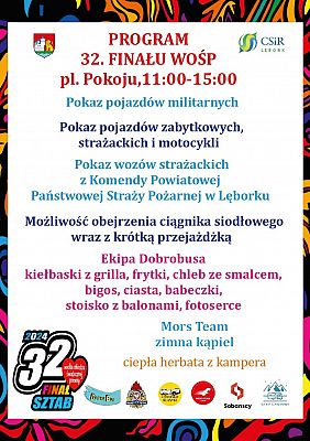 Grafika 4: 32. Finał WOŚP (program akcji Sztabu Lębork)
