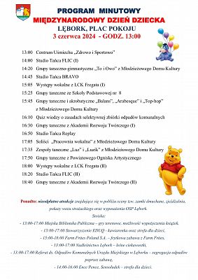 Grafika 2: Festyn plenerowy z okazji Międzynarodowego Dnia Dziecka w Lęborku