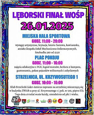 Grafika 1: 33. Finał WOŚP w Lęborku