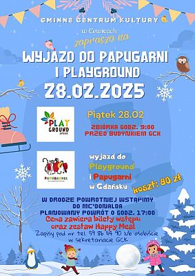 Grafika 3: Ferie zimowe w GCK Cewice