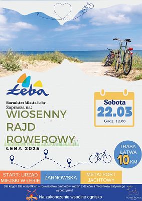 Wiosenny Rajd Rowerowy Łeba 2025 grafika