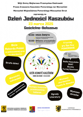 Grafika 1: Dzień Jedności Kaszubów 2025 - gmina Wejherowo