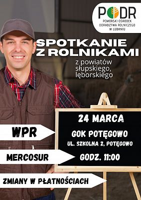 Spotkanie z rolnikami z powiatu słupskiego i lęborskiego w Potęgowie grafika