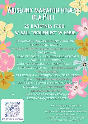 Wiosenny maraton fitness dla Poli w sali "Boleniec" w Łebie grafika
