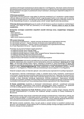 Grafika 3: 54. Konkurs Recytatorski Literatury Kaszubskiej RODNÔ MÒWA - eliminacje gminne w Lini
