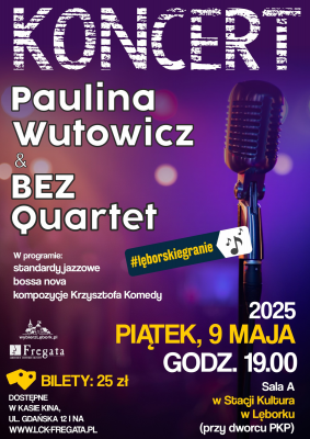 Koncert Pauliny Wutowicz & BEZ Quartet w Stacji Kultura grafika