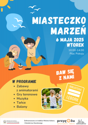 Miasteczko Marzeń - piknik literacki dla najmłodszych grafika