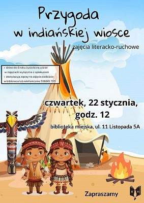 Grafika 5: Ferie zimowe w Bibliotece Miejskiej w Łebie