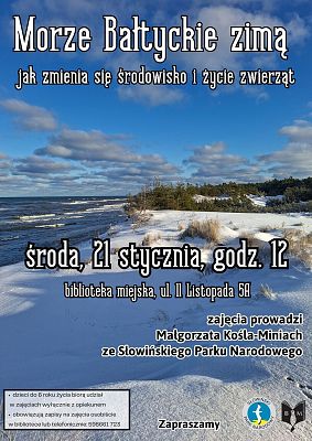 Grafika 4: Ferie zimowe w Bibliotece Miejskiej w Łebie