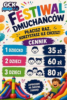 Grafika 2: Weekend w Cewicach: Festiwal Dmuchańców