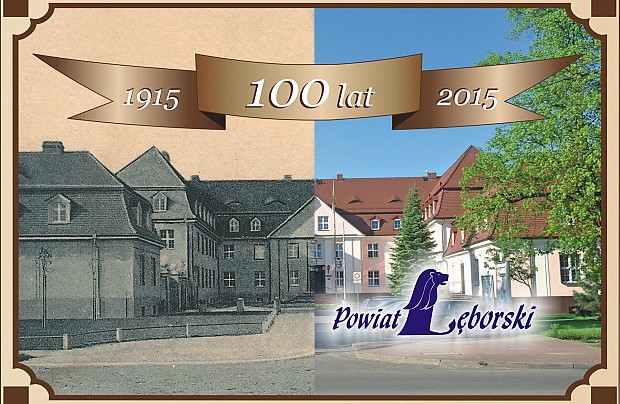 Okładka folderu wydanego z okazji 100-lecia budynku starostwa