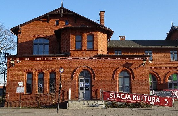 Budynek dworca PKP w Lęborku