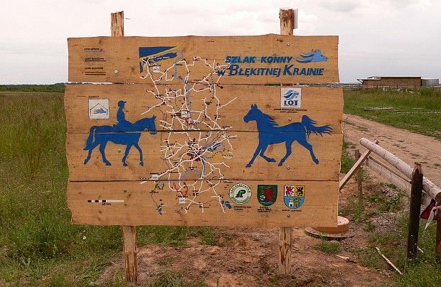 "Szlak konny w Błękitnej Krainie"